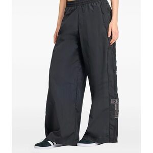 Adidas Charcoal Wide-Leg Track Pants